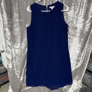 dressbarn Chic Navy Sleeveless Mini Dress